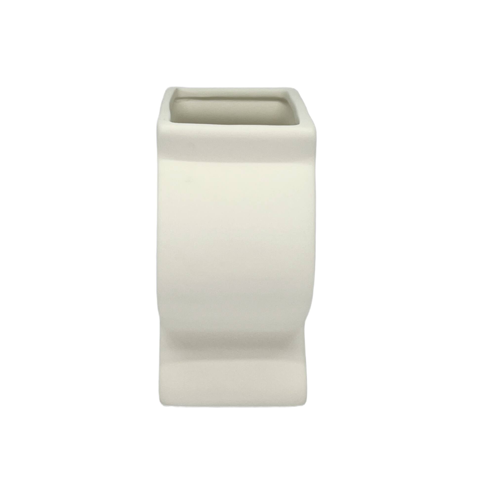 Jonathan Adler x Michaels 5.25" Flat DIY Ceramic Pedestal Vase